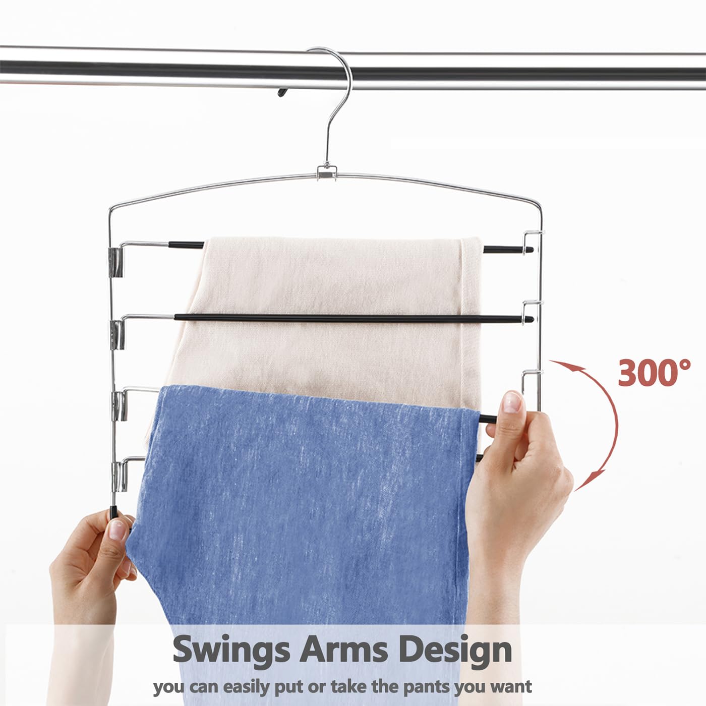 FeeraHozer rotating swing-arm hanger shows durable design and easy handling