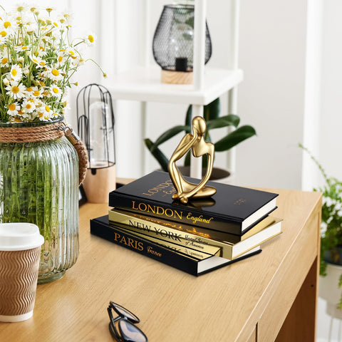 Feifeiya 6-piece set fits small spaces like shelves or mantels.
