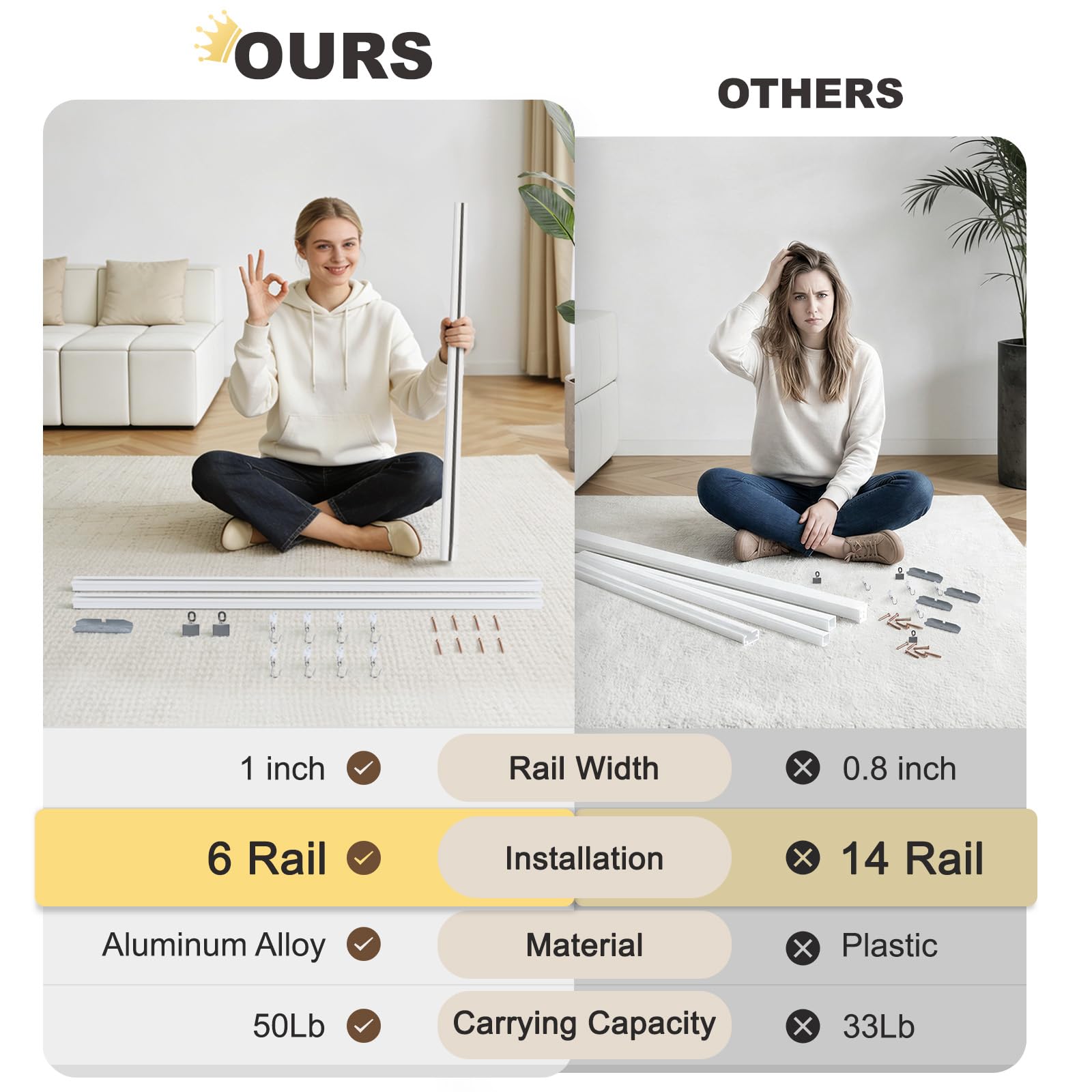 FELIDESIGN drapery panel hanging demonstrates curtain panel compatibility