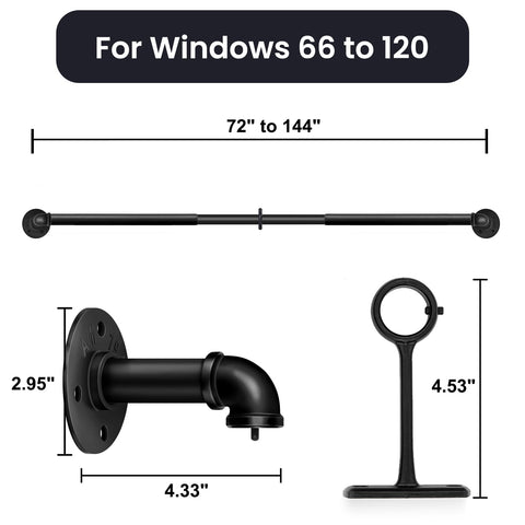 FELIDESIGN wrap-around rod shown with ceiling-mount installation option