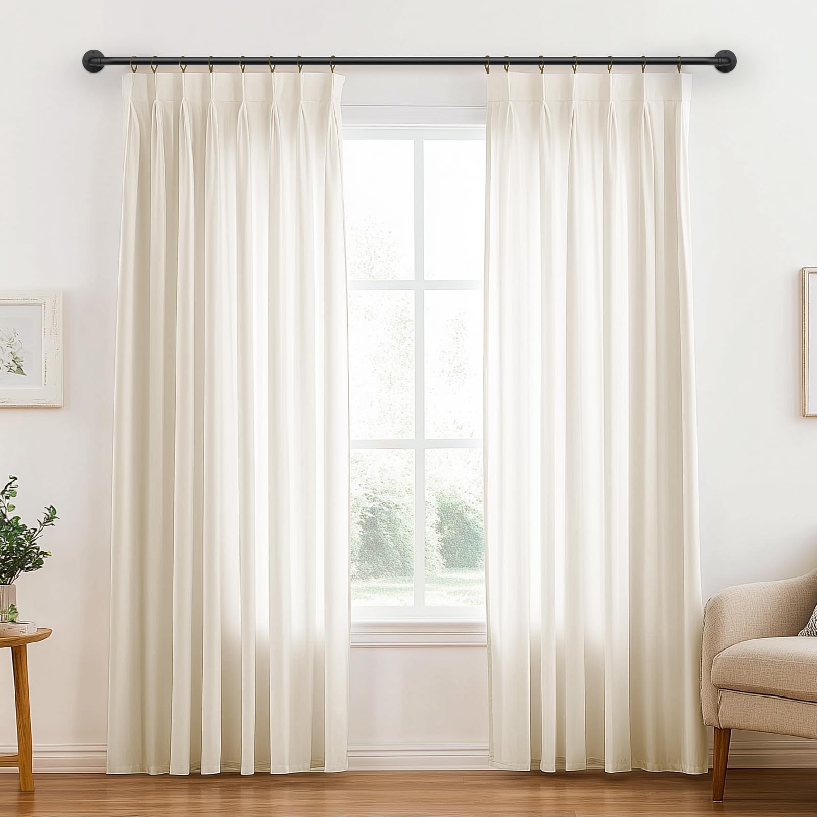 FELIDESIGN wrap-around rod shown with wall-mount installation option