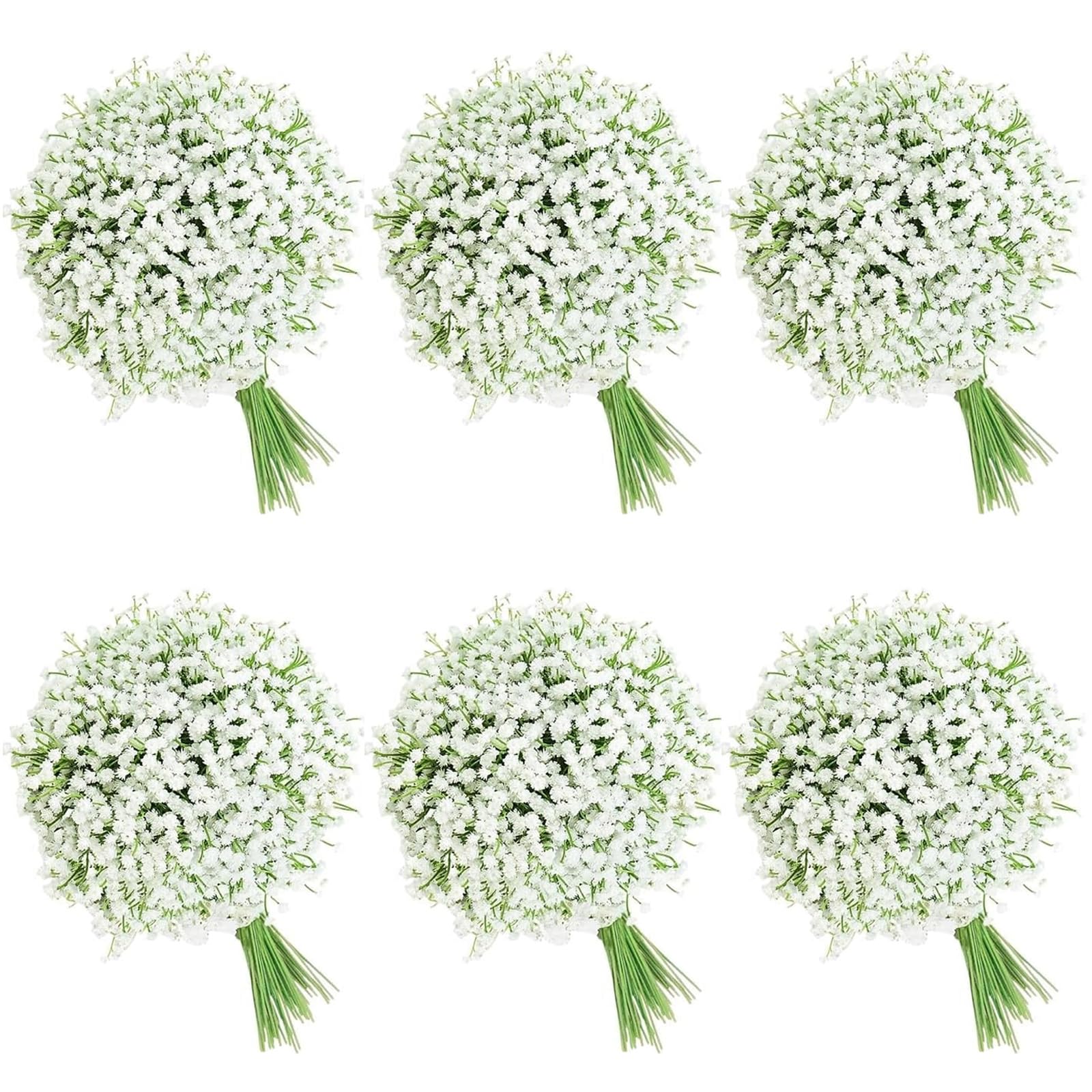 FelineFold Babys Breath 120pcs cluster closeup shows lifelike texture for durable arrangements.