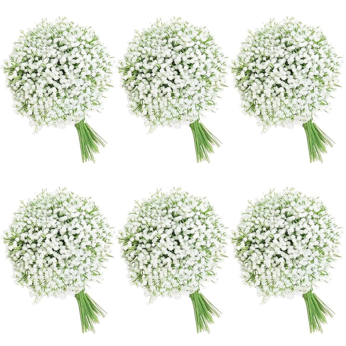 FelineFold Babys Breath 120pcs cluster closeup shows lifelike texture for durable arrangements.
