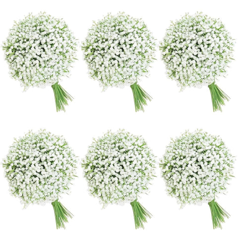 FelineFold Babys Breath 120pcs cluster closeup shows lifelike texture for durable arrangements.