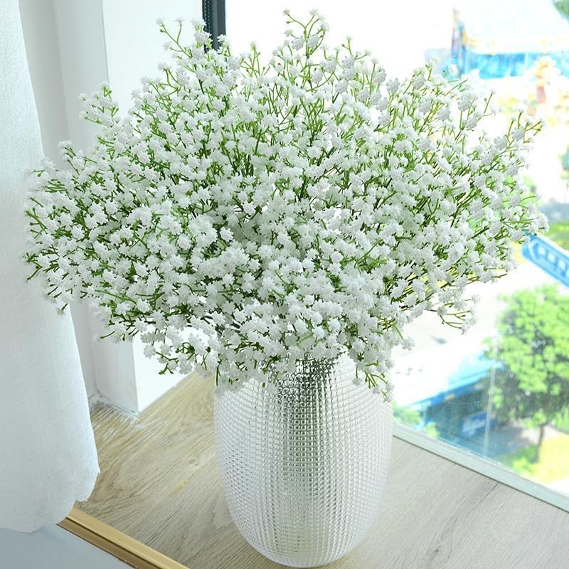 FelineFold Babys Breath 120pcs real-touch look enhances any floral display.