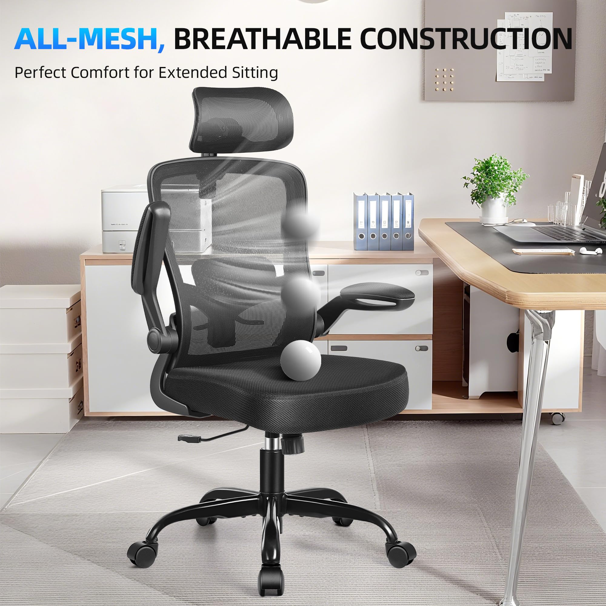 FelixKing swivel base enables smooth movement across the workspace.