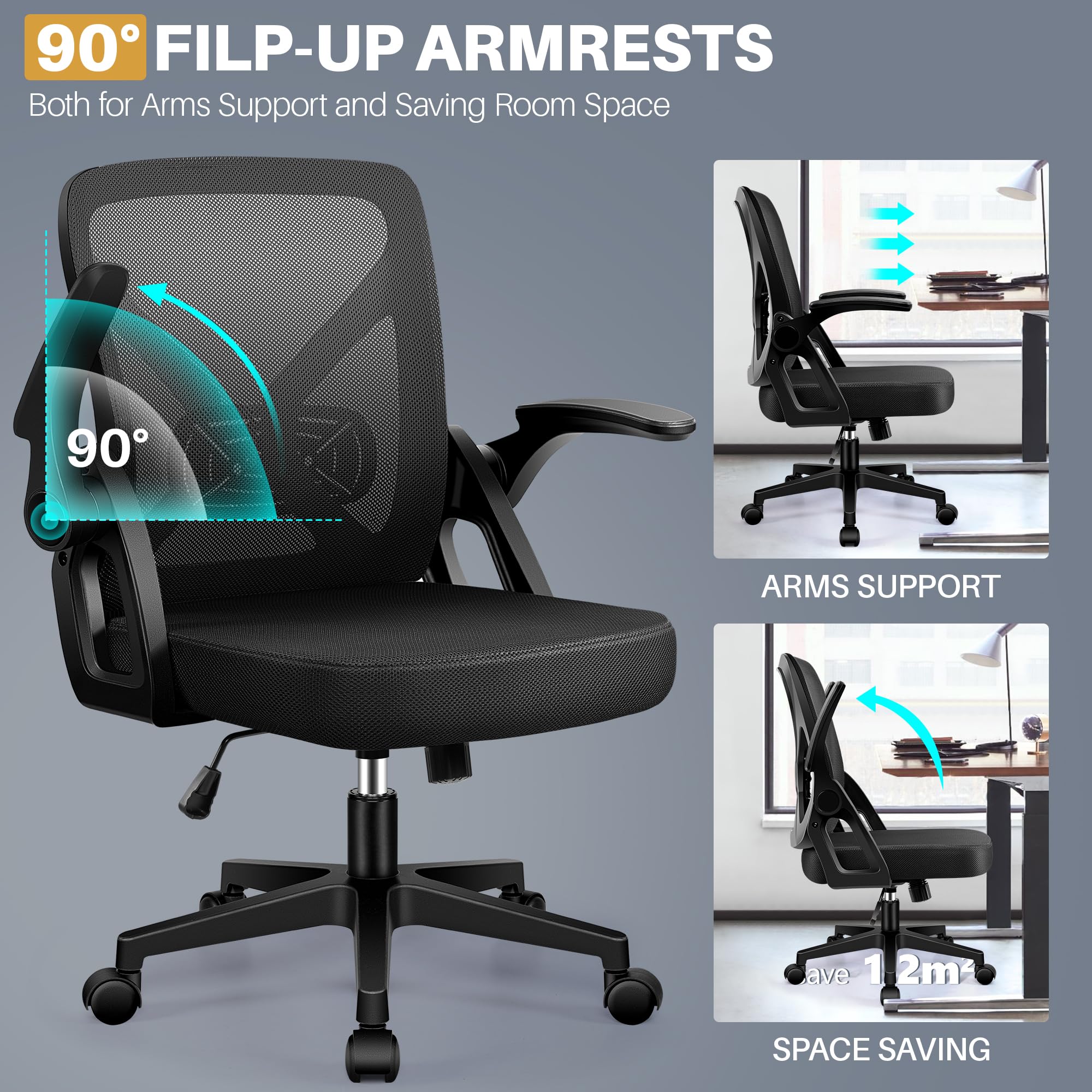 FelixKing Office Chair mesh-back emphasizes airflow and cooling during long sessions.