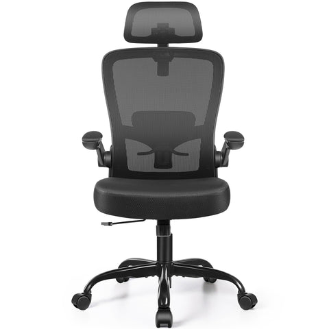 FelixKing chair with padded flip-up armrests for flexible desk layouts.