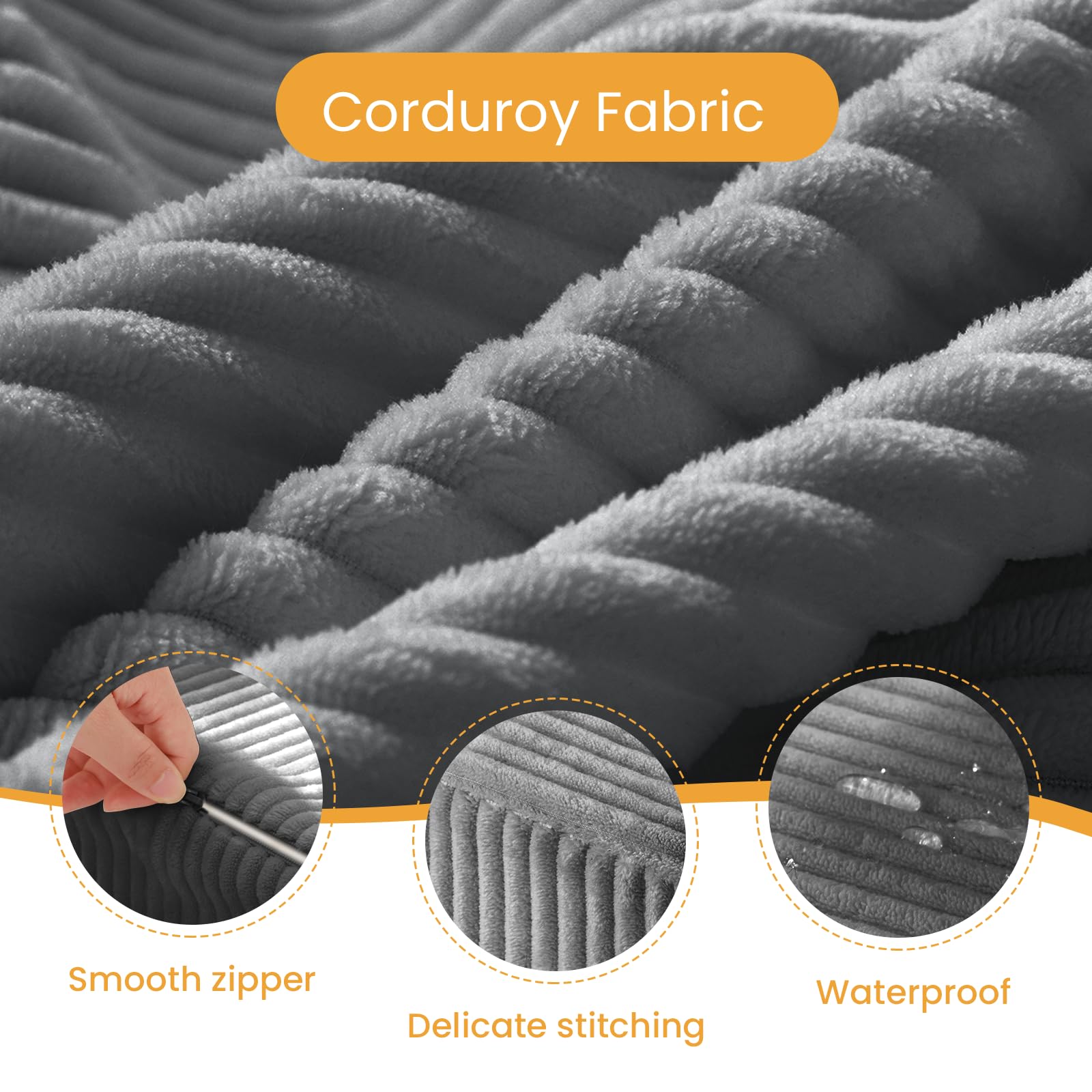 Feliz Home 5-inch plush mattress thickness viewed in profile