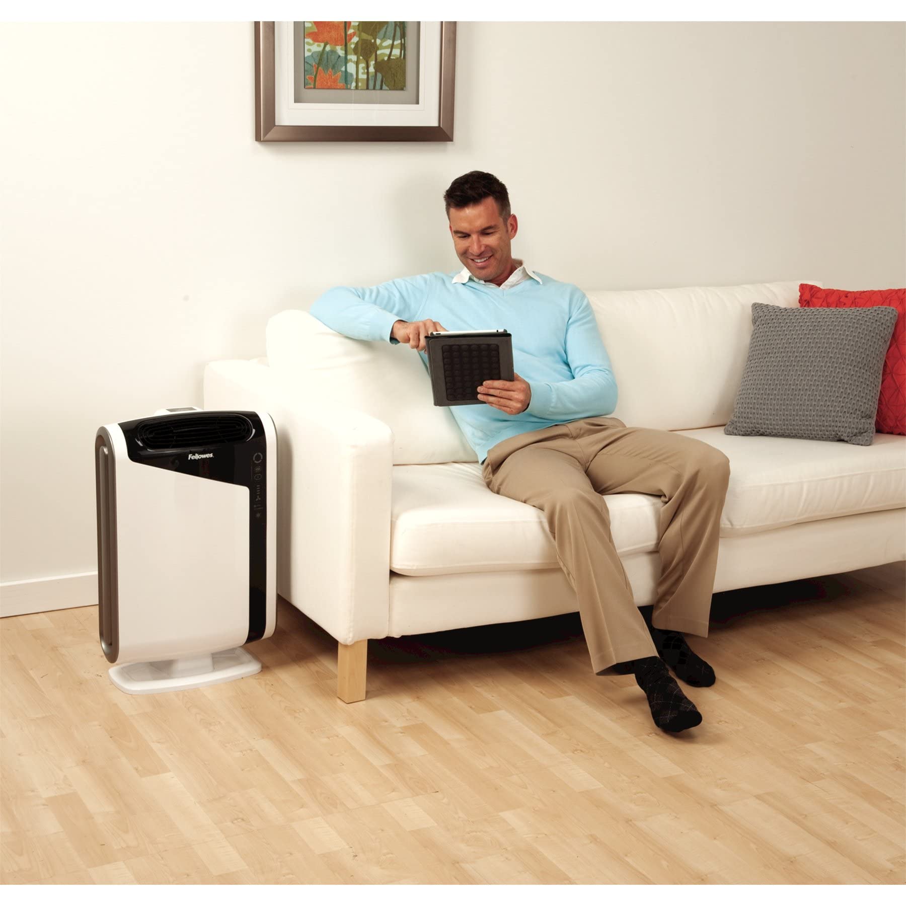 Four black carbon filters stacked for storage and value