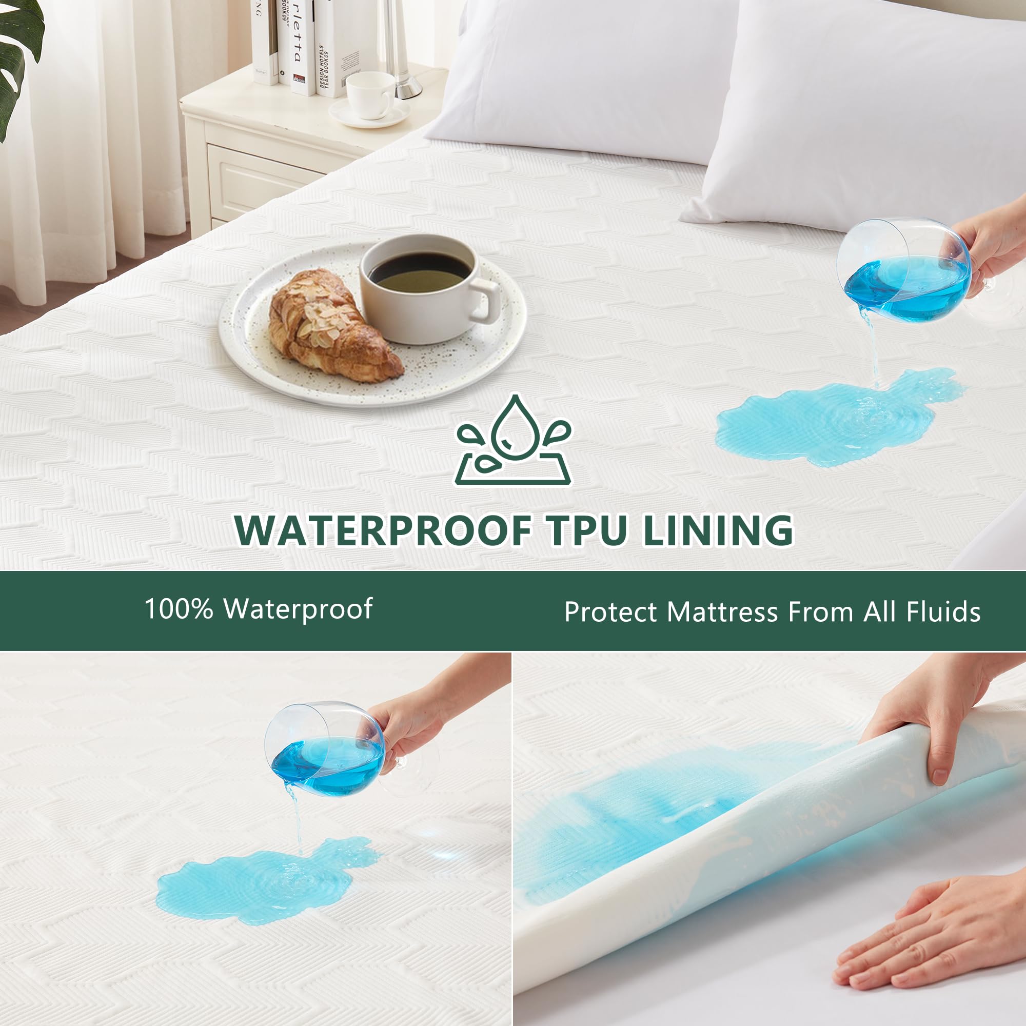 FELTYBED bamboo-rayon top-layer enhances breathability for cooler sleep