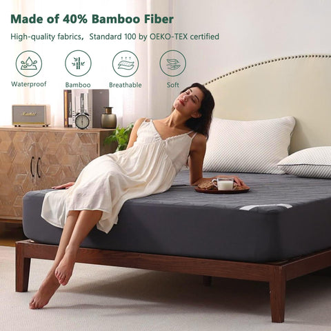 FELTYBED deep pocket fits 6–15 inch mattresses securely.