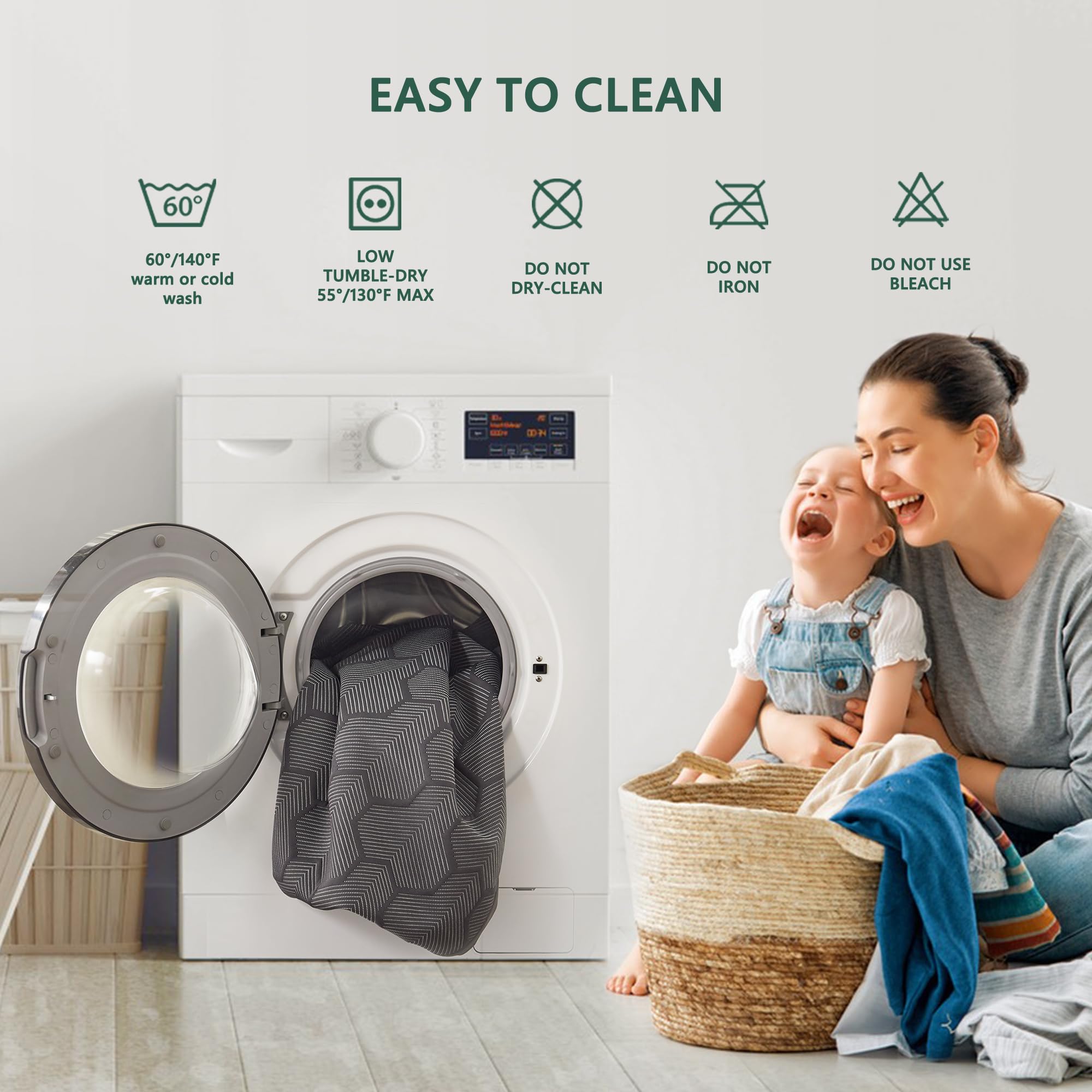 FELTYBED easy care protection for families and pets.