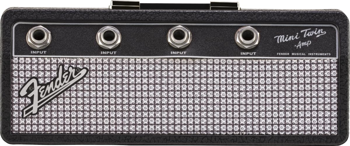 Close-up of authentic amp grill cloth on the Fender Jack Rack Small.