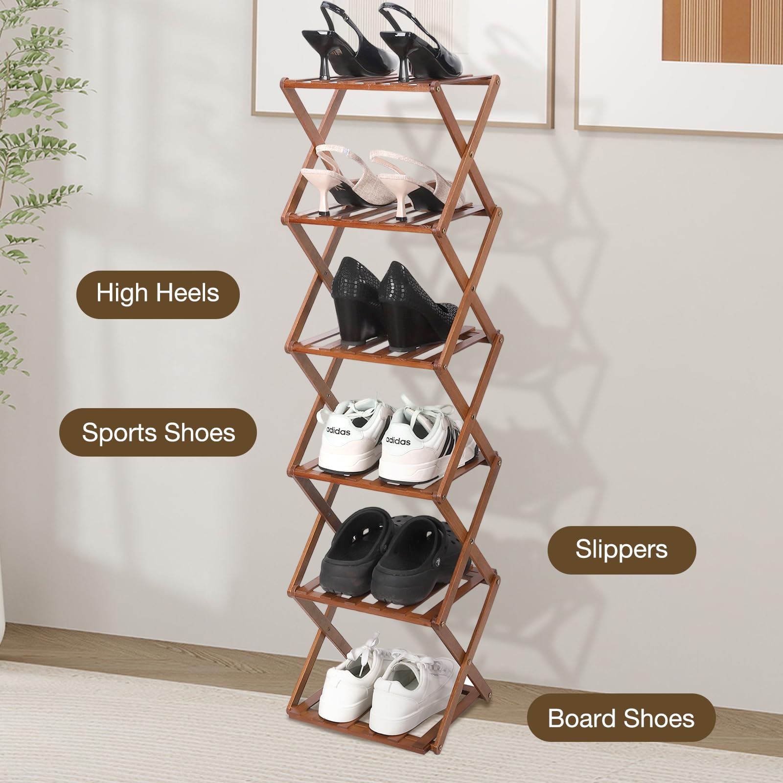 Fengzhizhu versatile display shelf doubles as plant and storage solution
