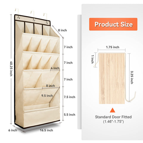 FENTEC beige organizer in a closet setup demonstrates multipurpose storage