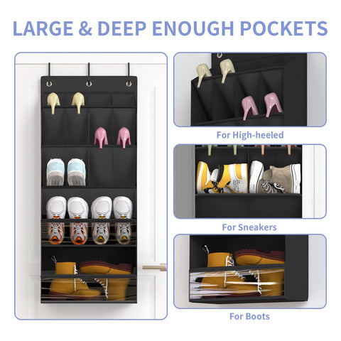 FENTEC pocket layout shows varied pocket sizes for shoes and accessories