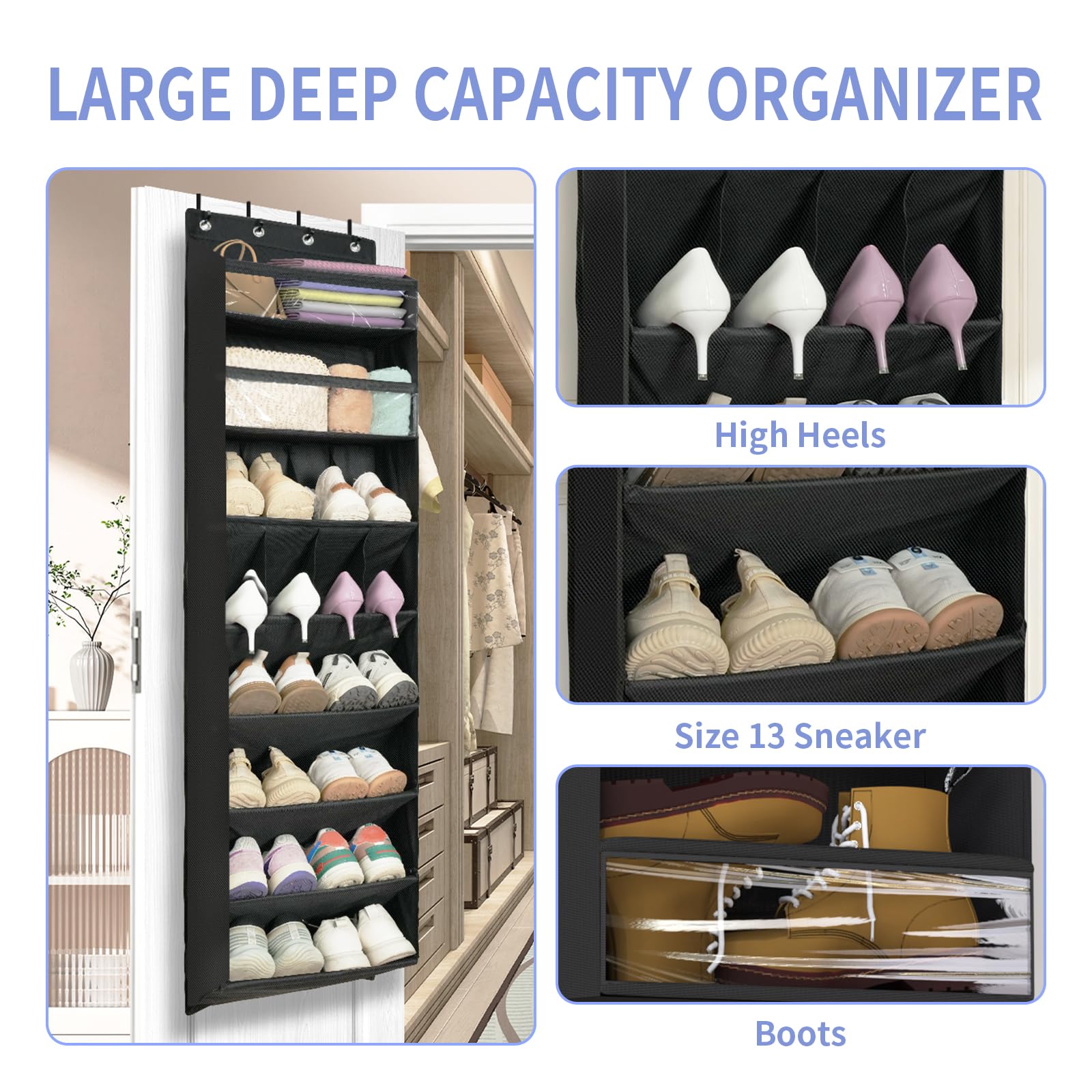 FENTEC durable 600D Oxford fabric ensures long lasting door storage.