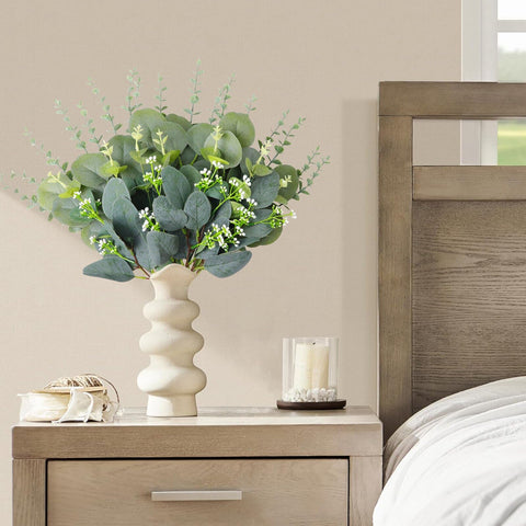 FENYUAN silver dollar eucalyptus leaves bundle for lifelike centerpieces