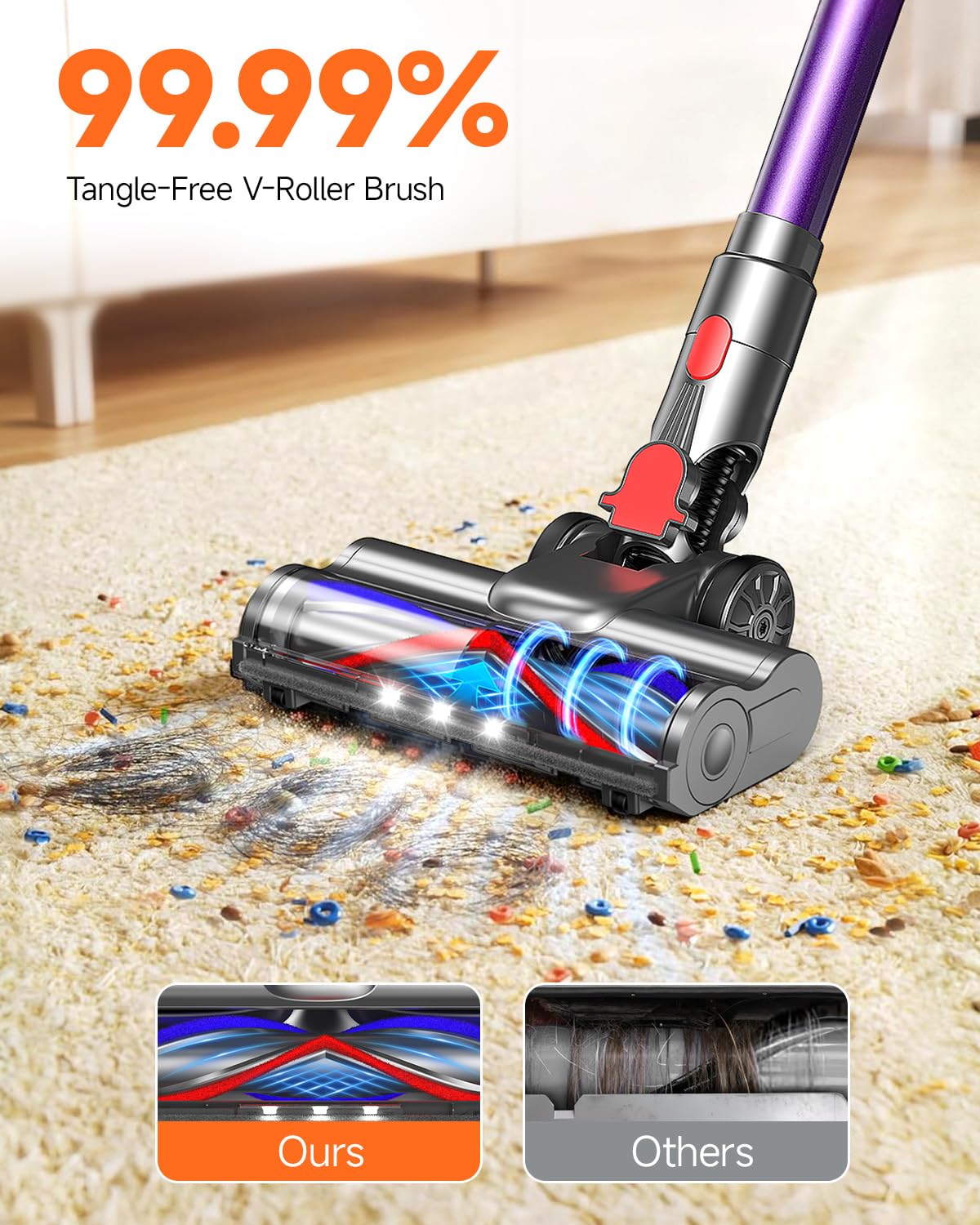 FEPPO self-standing design enables easy upright storage and one-handed cleaning.