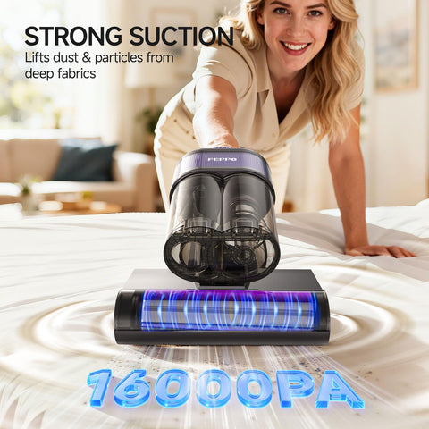 FEPPO Pro UV-C light in action for fabric refreshment.