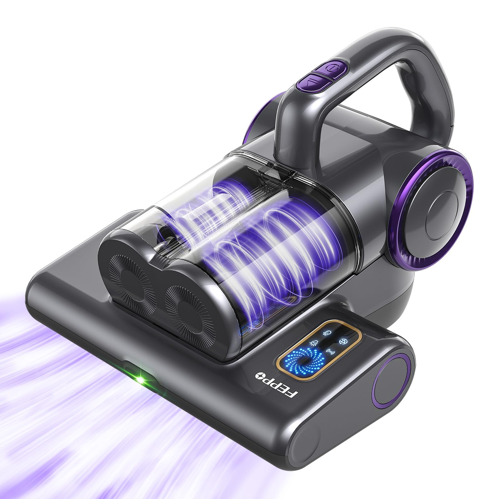 FEPPO Mattress Vacuum with UVC light targets deep-clean action on mattresses and fabrics
