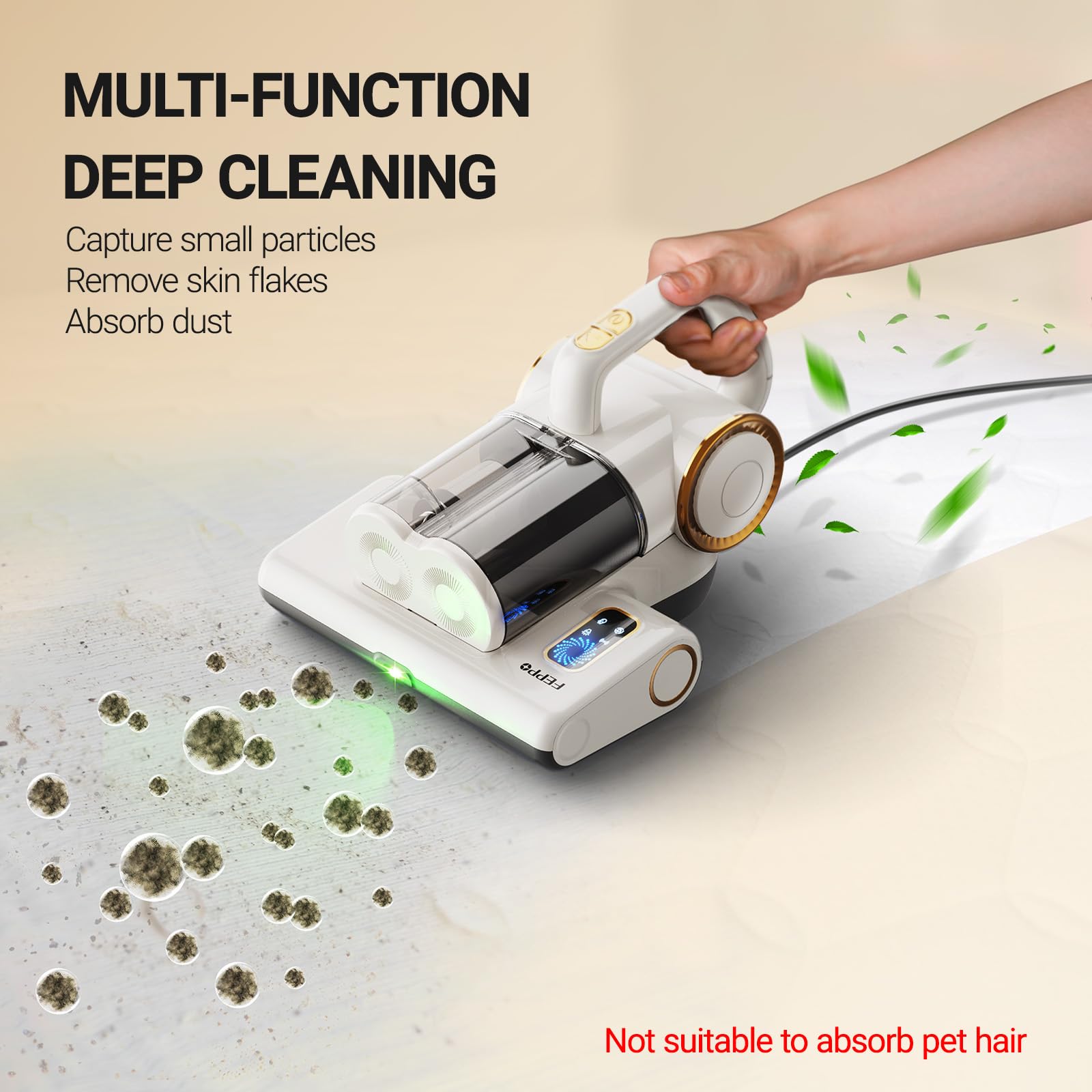 FEPPO Roller brush safety protects against jams and entanglements.