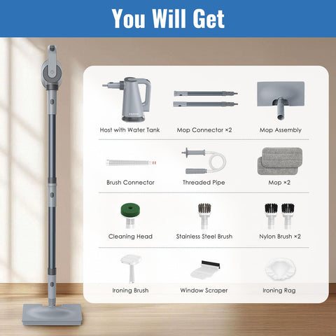 FEPPO steam mop storage box and accessories included