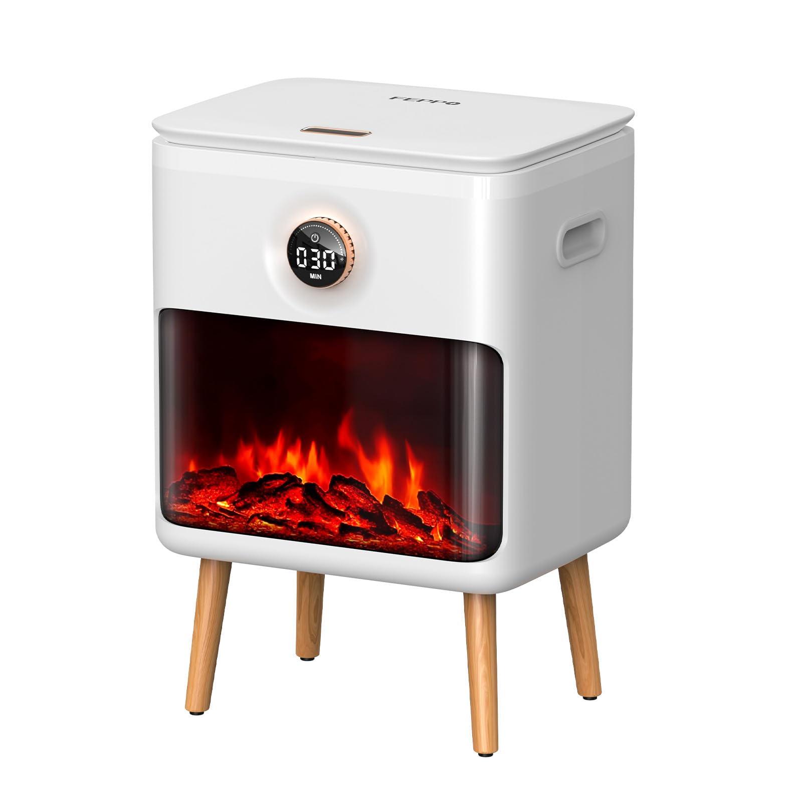 FEPPO towel warmer demonstrates spacious capacity for two large towels.