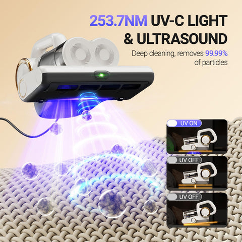 FEPPO Ultrasonic waves aid thorough fabric cleaning for a fresh feel.