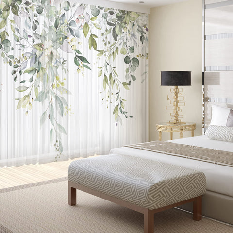 Fereyis sheer curtains 84 inch length showcase light-filtering performance