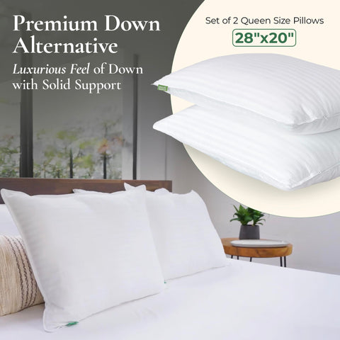 Fern and Willow hypoallergenic OEKO-TEX certified pillows for sensitive sleepers.