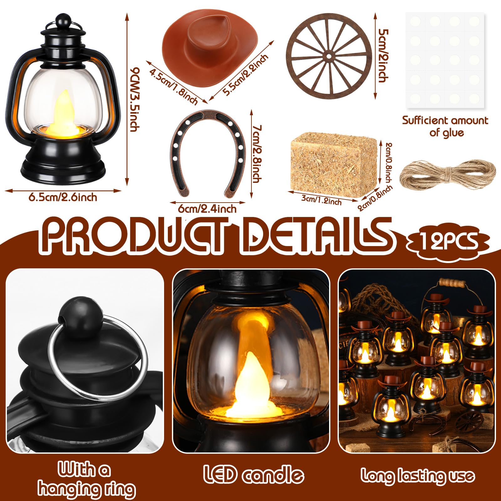 Ferraycle mini horseshoes provide authentic western flair for decor