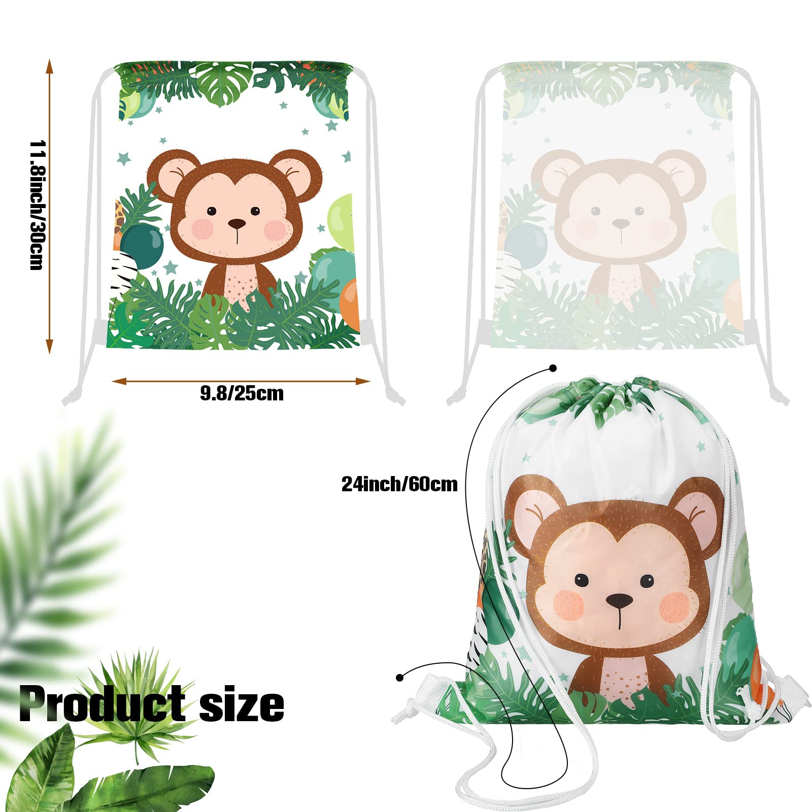 Ferraycle safari drawstring bag with elephant design suitable for baby showers