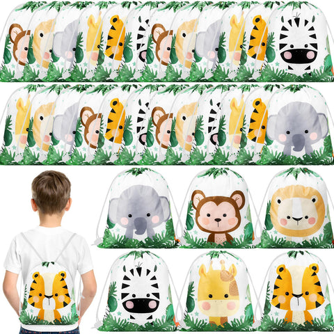 Ferraycle safari drawstring bag with giraffe design for party favors and gifts