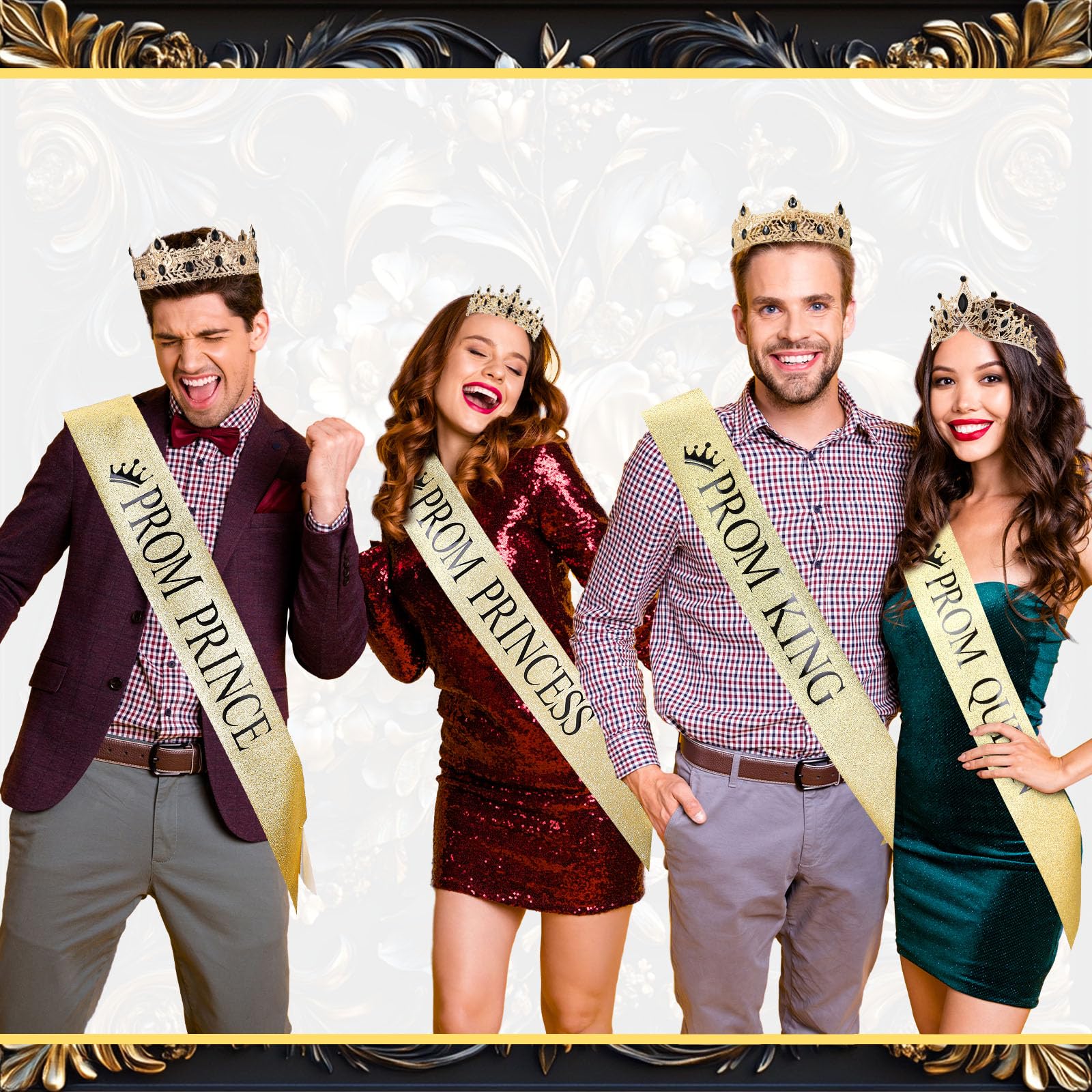 Ferreve crowns ideal for cosplay, prom, and group photo moments.