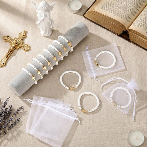 Ferreve gold cross pendant detail adds a refined centerpiece.