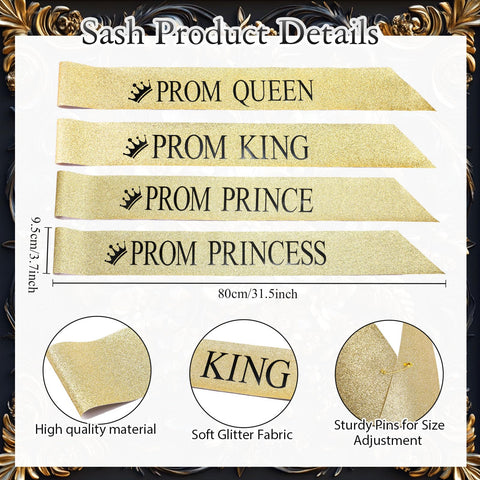Ferreve gold alloy steel crown with detailed design for durable shine.