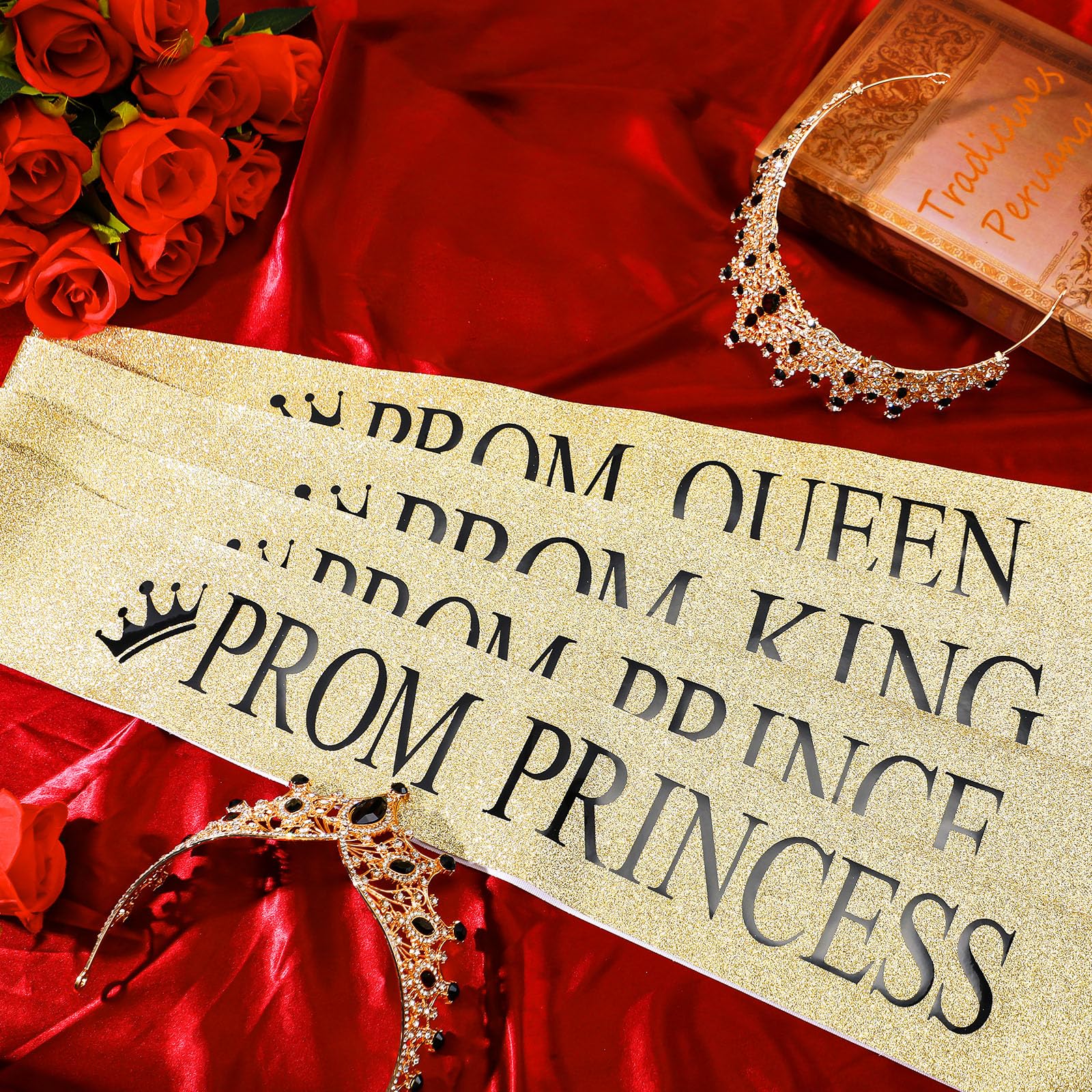 Ferreve prom sash fabric material offers soft, durable touch for events.