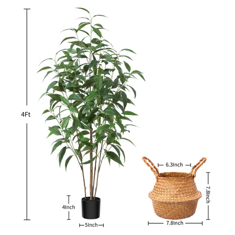 Ferrgoal eucalyptus tree with wired branches for easy shaping and styling.