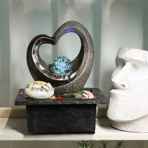 Ferrisland compact fountain fits small spaces like desks or shelves.