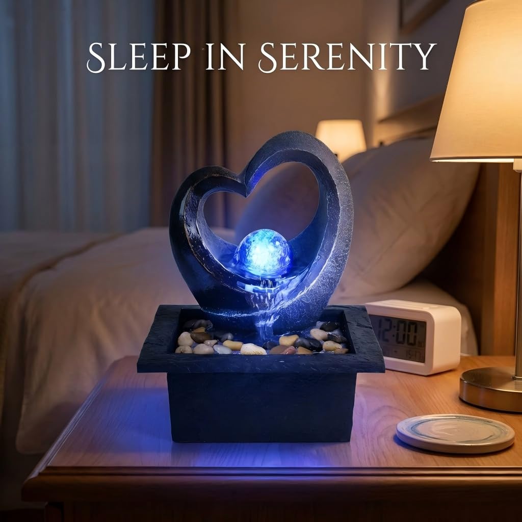Ferrisland indoor fountain with crystal-ball spins for a calming centerpiece.