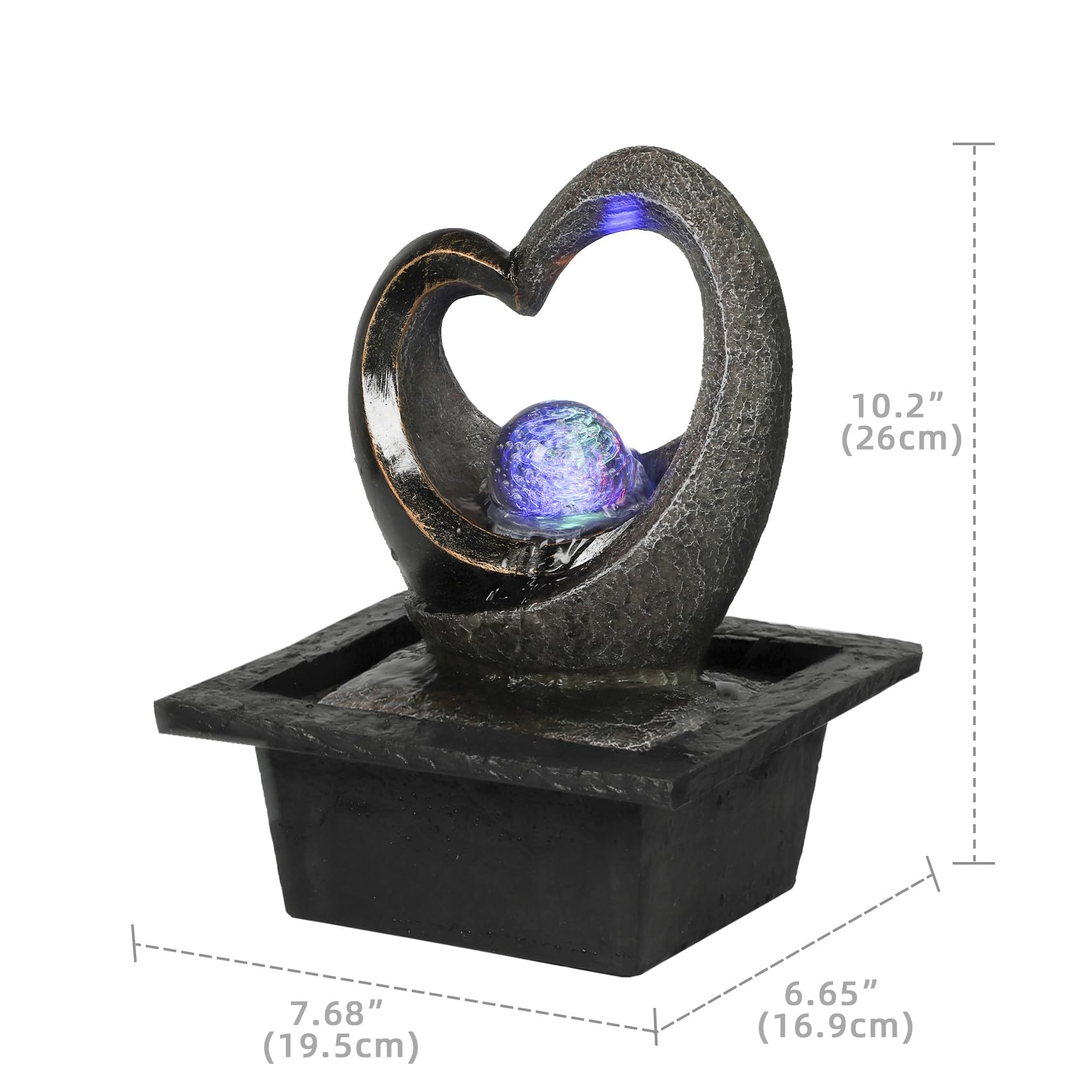 Ferrisland zen-waterfall office decor promotes focus with tranquil sounds.