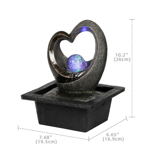Ferrisland zen-waterfall office decor promotes focus with tranquil sounds.