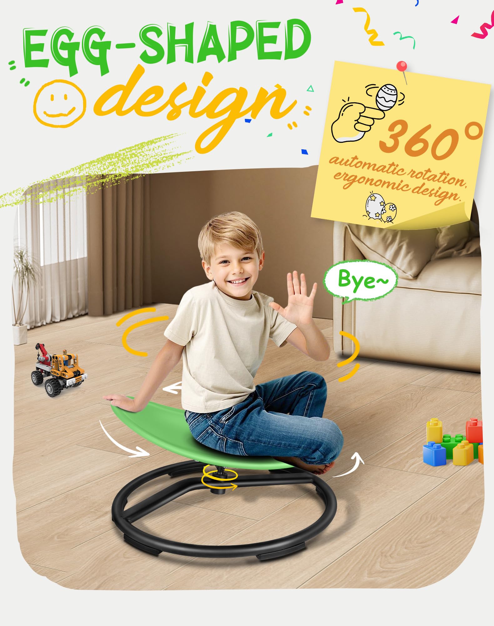 FERUERW Spinning Chair materials highlight heat and corrosion resistance for durability