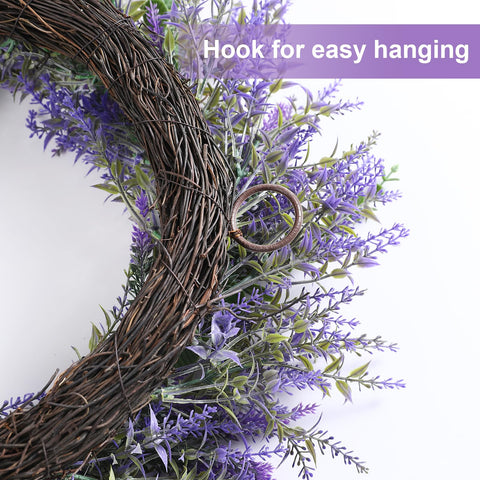 FestalMart lavender eucalyptus wreath suits parties, weddings, holidays, and farmhouse decor styles.