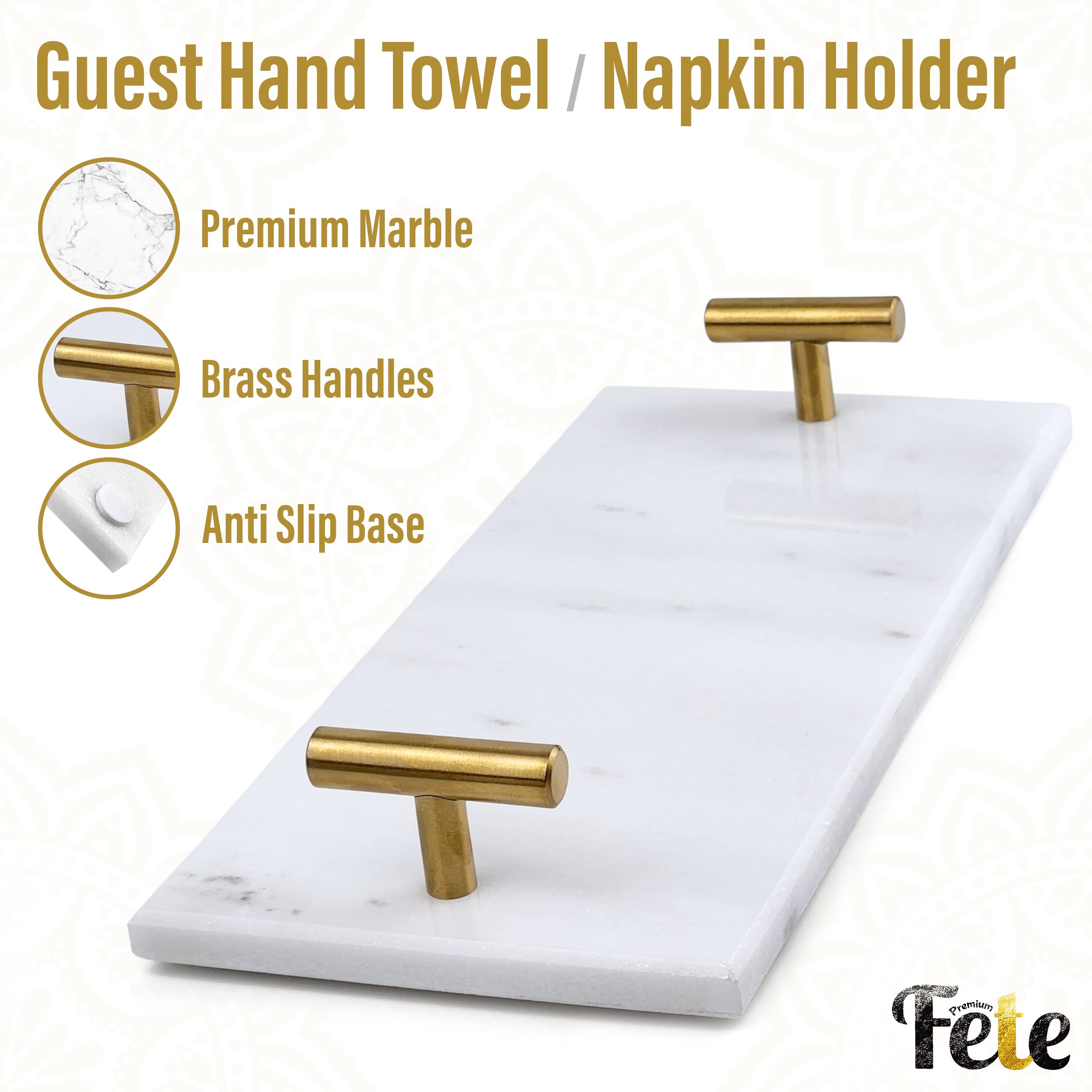Fete disposable towels organized tray suitable for bathrooms and kitchens.