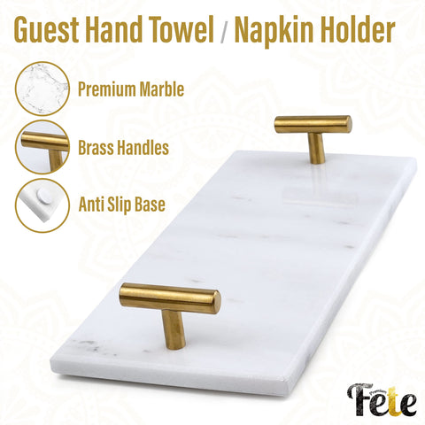 Fete disposable towels organized tray suitable for bathrooms and kitchens.