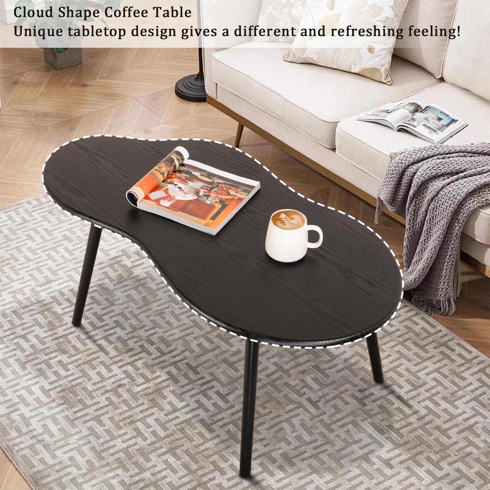 FEUFOAM Cloud table close-up edge showing rounded, safe design