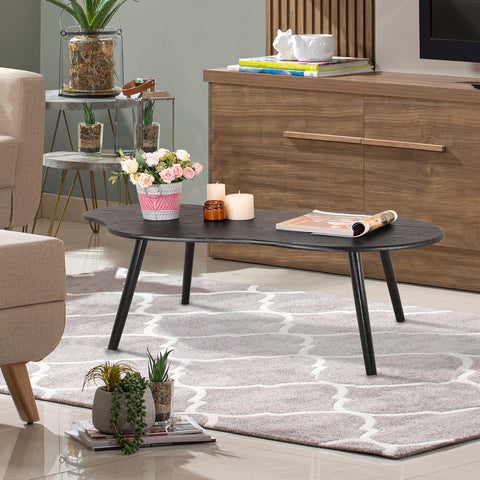 FEUFOAM Cloud coffee table with wood legs adds mid-century charm